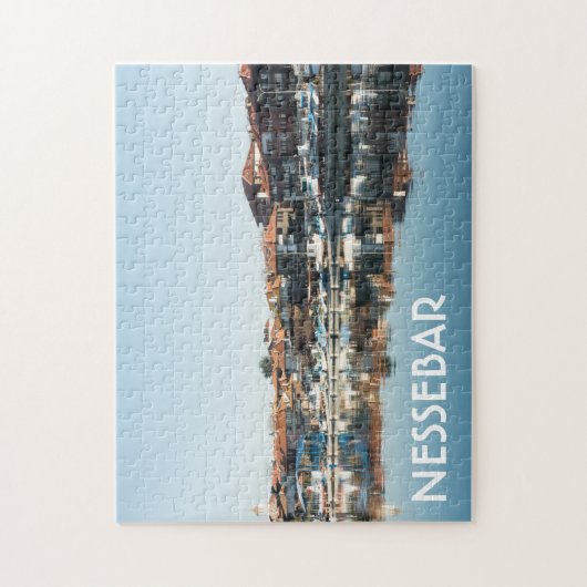 Uitzicht op de beroemde Bulgaarse stad Nessebar Legpuzzel (Verticaal)