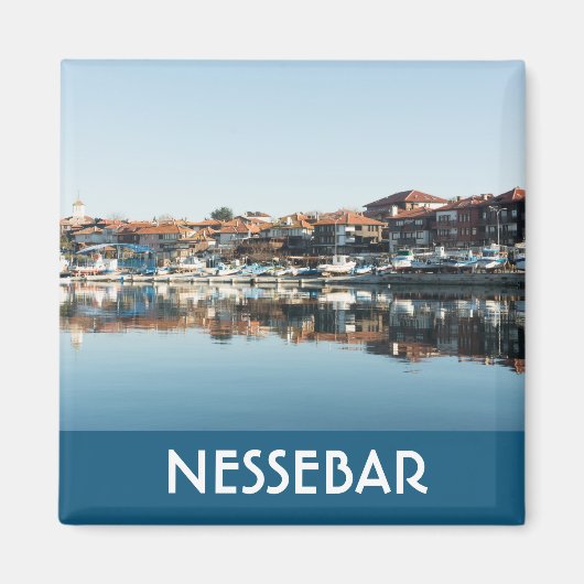 Uitzicht op de beroemde Bulgaarse stad Nessebar Magneet (Voorkant)