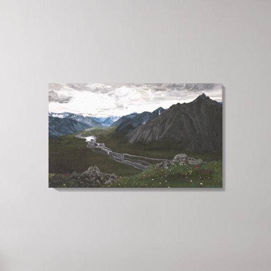 Uitzicht op de Brooks Range: Canvas Uncropped (Voorkant)