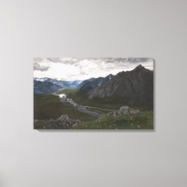 Uitzicht op de Brooks Range: Canvas Uncropped Afdruk