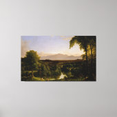 Uitzicht op de Catskill—Vroeg in de herfst Canvas Afdruk (Voorkant)