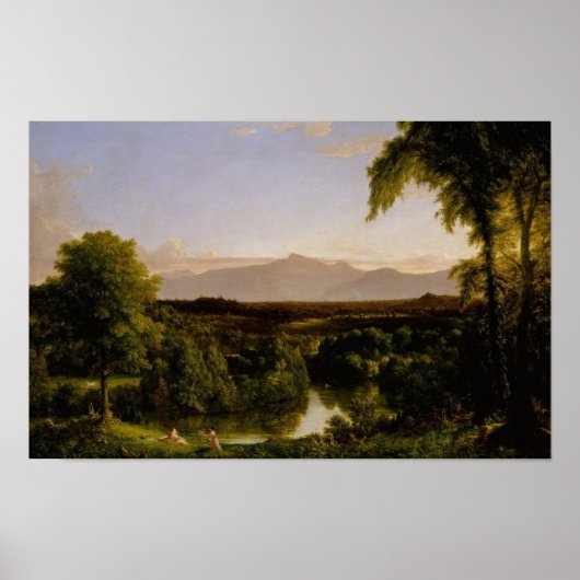 Uitzicht op de Catskill—Vroeg in de herfst Poster (Voorkant)