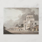 Uitzicht op de Chitpore Road, Calcutta, bord II va Briefkaart (Voorkant)