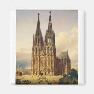 Uitzicht op de Dom van Keulen gotische majesteit Magneet