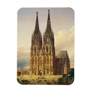 Uitzicht op de Dom van Keulen gotische majesteit Magneet