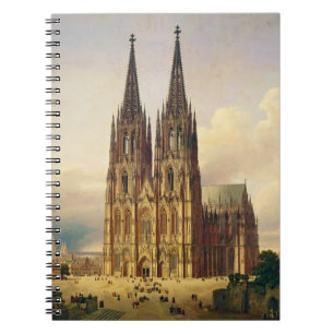 Uitzicht op de Dom van Keulen gotische majesteit Notitieboek