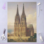 Uitzicht op de Dom van Keulen gotische majesteit Tissuepapier (Craft)