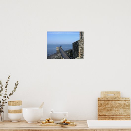 Uitzicht op de Forth van Blackness Castle, Schotla Poster (Keuken)