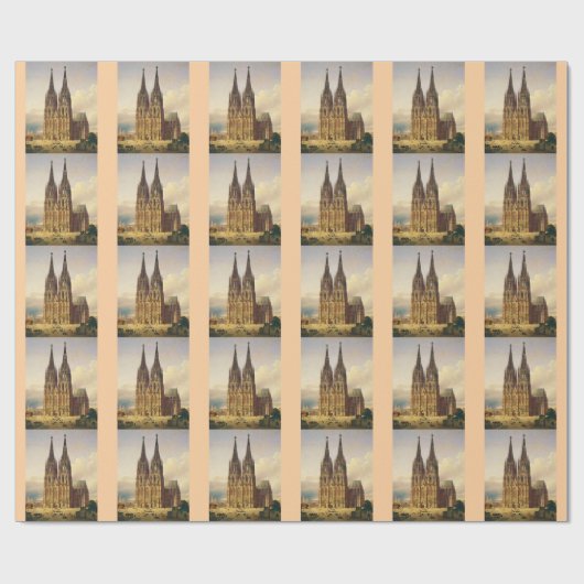 Uitzicht op de gotische majesteit van de Dom van K Cadeaupapier (Vlak)