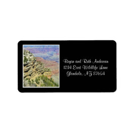 Uitzicht op de Grand Canyon Etiket