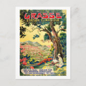 Uitzicht op de Grasse Town, zomer in Frankrijk Briefkaart (Voorkant)