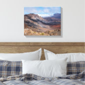 Uitzicht op de Haleakala krater van RIM Canvas Afdruk (Insitu (Slaapkamer))