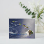 Uitzicht op de Hawaiaanse eilanden Briefkaart (Staand voorkant)