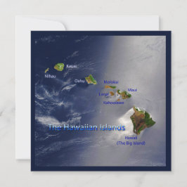 Uitzicht op de Hawaiaanse eilanden Kaart