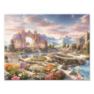 Uitzicht op de hemel foto afdruk