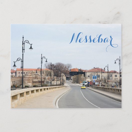 Uitzicht op de oude stad Nesebur Briefkaart (Voorkant)