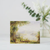 Uitzicht op de rivier de Hudson, c.1840-45 (olie o Briefkaart (Staand voorkant)