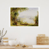 Uitzicht op de rivier de Hudson, c.1840-45 (olie o Poster (Keuken)