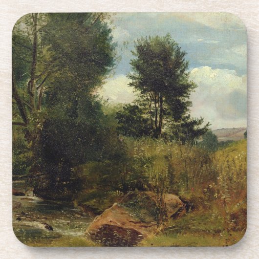 Uitzicht op de Sid, nabij Sidmouth, c.1852 (aardol Bier Onderzetter (Voorkant)