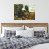 Uitzicht op de Sid, nabij Sidmouth, c.1852 (aardol Canvas Afdruk (Insitu (Slaapkamer))