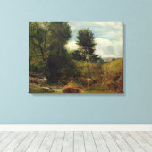 Uitzicht op de Sid, nabij Sidmouth, c.1852 (aardol Canvas Afdruk (Insitu (Houten vloer))