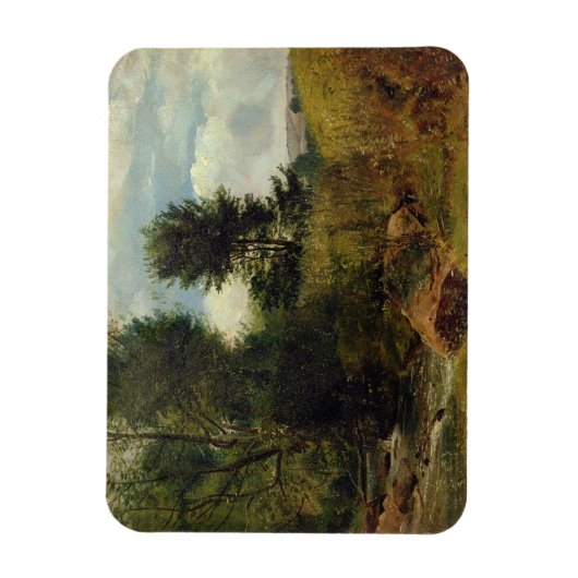 Uitzicht op de Sid, nabij Sidmouth, c.1852 (aardol Magneet (Verticaal)