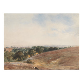 Uitzicht op de South Downs - John Martin Foto Afdruk