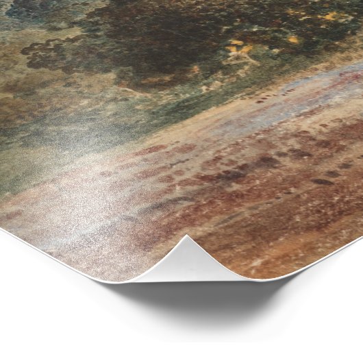 Uitzicht op de South Downs - John Martin Foto Afdruk (Hoek)