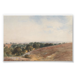 Uitzicht op de South Downs - John Martin Foto Afdruk