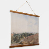 Uitzicht op de South Downs - John Martin Hangend Wandkleed (Gebogen)