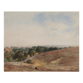 Uitzicht op de South Downs - John Martin Perfect Poster