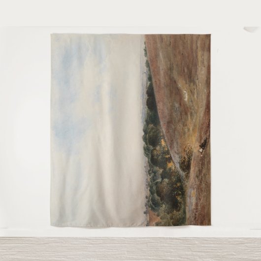 Uitzicht op de South Downs - John Martin Wandkleed (Voorkant)