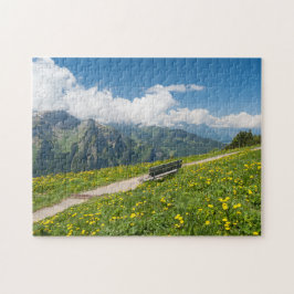 Uitzicht op de Zwitserse Alpen Legpuzzel