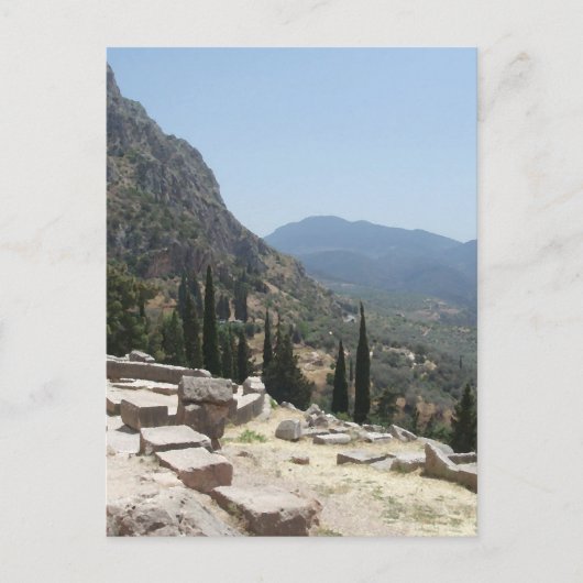 Uitzicht op Delphi, Griekenland Briefkaart (Voorkant)