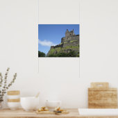 Uitzicht op Edinburgh Castle, Edinburgh, Schotland Poster (Keuken)