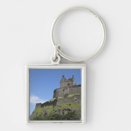 Uitzicht op Edinburgh Castle, Edinburgh, Schotland Sleutelhanger (Voorkant)