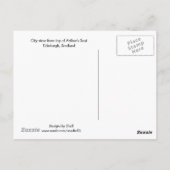 Uitzicht op Edinburgh vanaf Arthur's Seat Briefkaart (Achterkant)