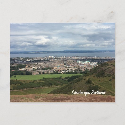 Uitzicht op Edinburgh vanaf Arthur's Seat Briefkaart (Voorkant)