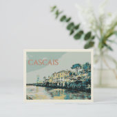 Uitzicht op een paleis in Cascais, Portugal Briefkaart (Staand voorkant)