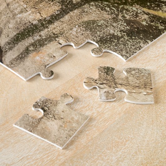 uitzicht op een van de monasteries van de Meteora Legpuzzel (Zijkant)