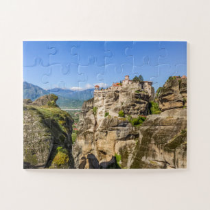 uitzicht op een van de monasteries van de Meteora  Legpuzzel