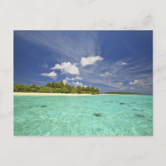 Uitzicht op Funadoo Island vanuit Funadovilligilli Briefkaart (Voorkant)