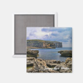 Uitzicht op Fungus Rock in Malta Magneet (Voorkant / Achterkant)