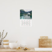 Uitzicht op Geiranger in 2014, Noorwegen Poster (Keuken)