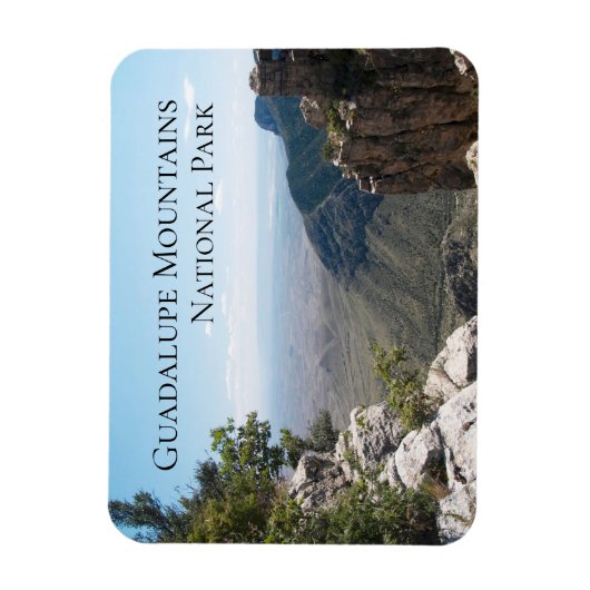 Uitzicht op Guadalupe Mountains Magneet (Verticaal)