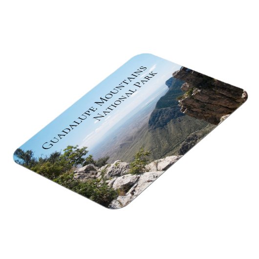 Uitzicht op Guadalupe Mountains Magneet (Linkerzijde)