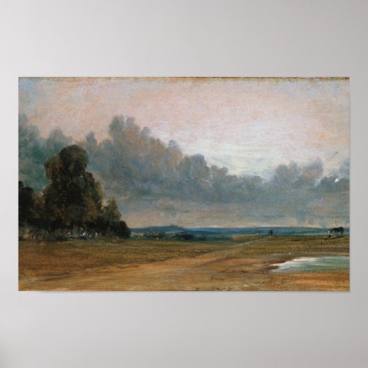 Uitzicht op Hampstead Heath - John Constable Poster (Voorkant)