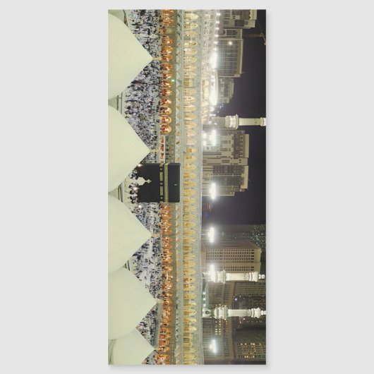 Uitzicht op het dak van Hadj Pelgrims aan de Ka'ab (Voorkant)