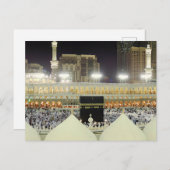 Uitzicht op het dak van Hadj Pelgrims aan de Ka'ab Briefkaart (Voorkant / Achterkant)