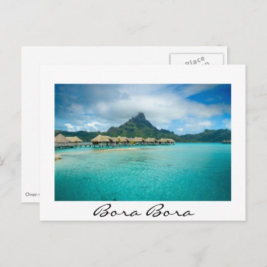 Uitzicht op het eiland Bora Bora Briefkaart (Voorkant / Achterkant)